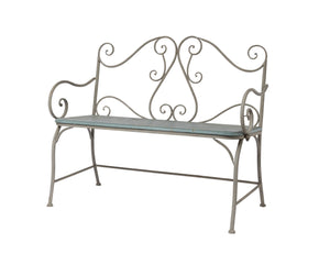 Vintage French outdoor bench seat from Provence