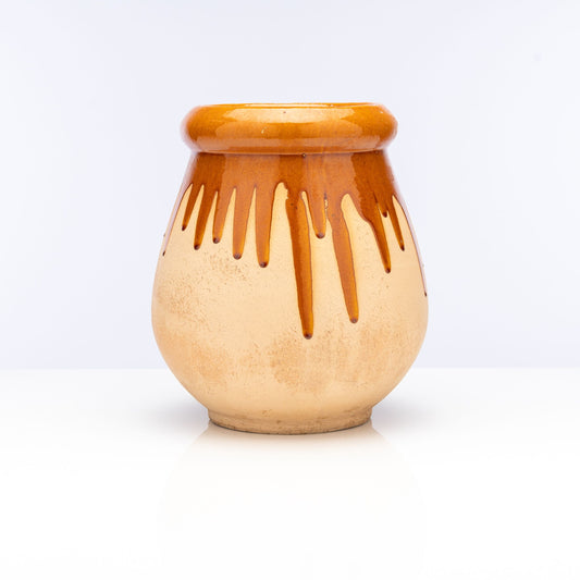 Gorgeous hand made vintage French confit pot from Provence