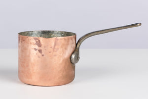 Lovely Small Vintage French Copper saucepan with pouring spout from The French Alps