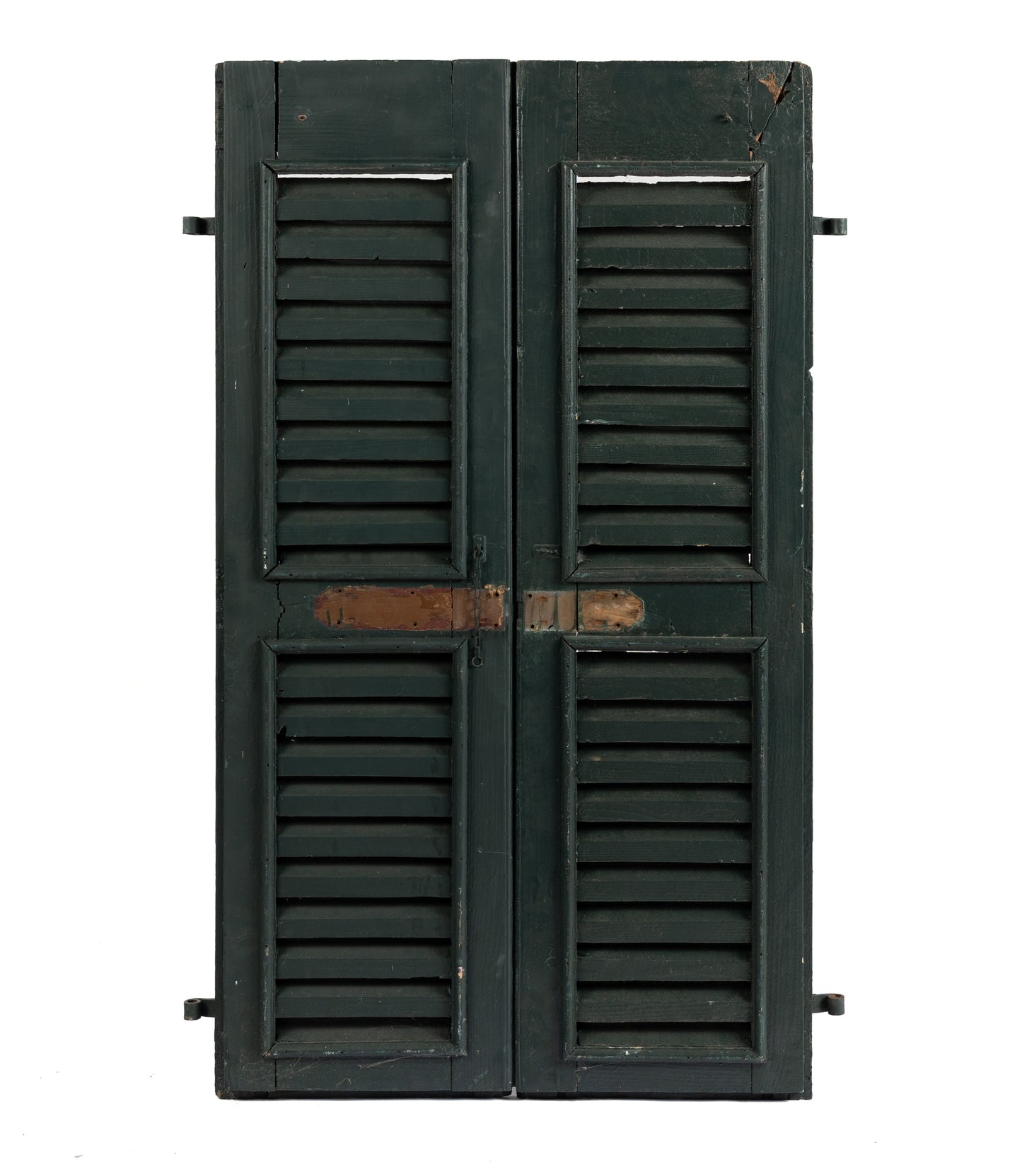 Vintage French Green painted shutters from Provence