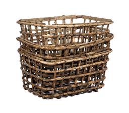 Large rustic French wooden ‘Weave’ basket