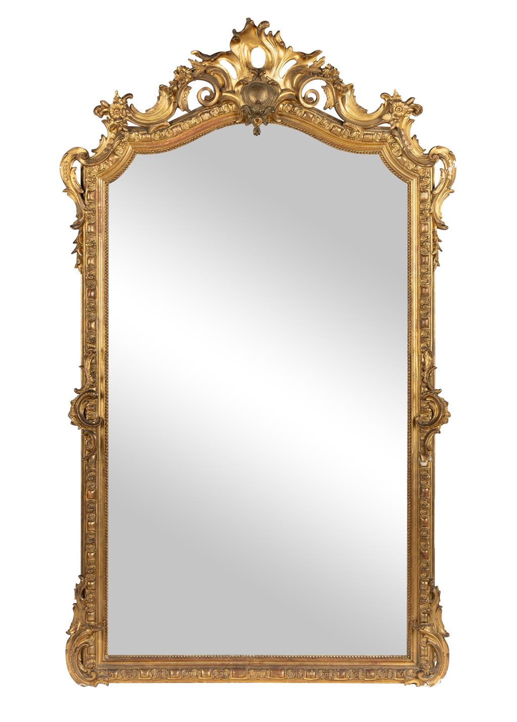 A 19th century Antique French Napoleon III mirror from Provence