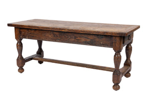 Gorgeous French Oak coffee table with end drawers from Annecy