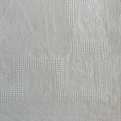 Set of 6 lovely vintage French linen serviette with embroidered Initial - 2 sets available