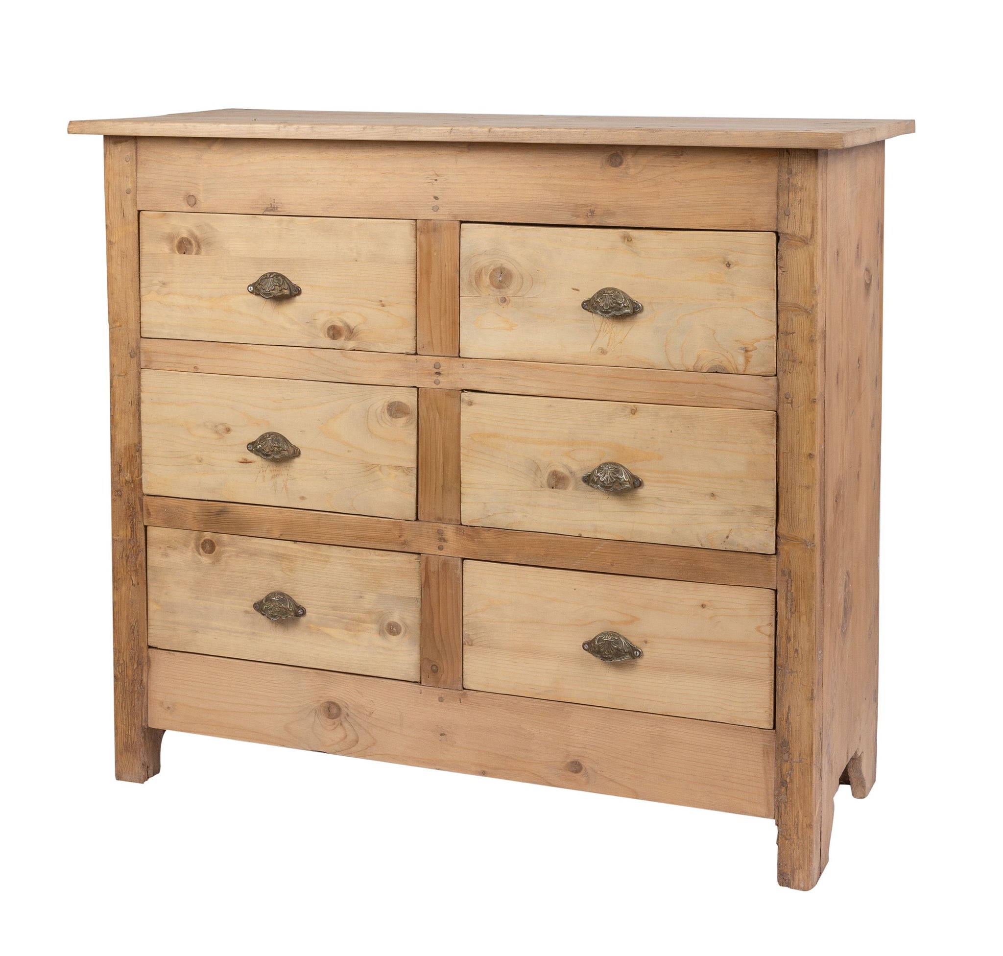 A incredible set of 20th century Antique French pine drawers from the Haute Savoie region of France